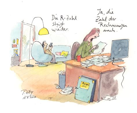 Find illustrations of corona cartoon. Peter Gaymanns Virus Visionen Peter Gaymann