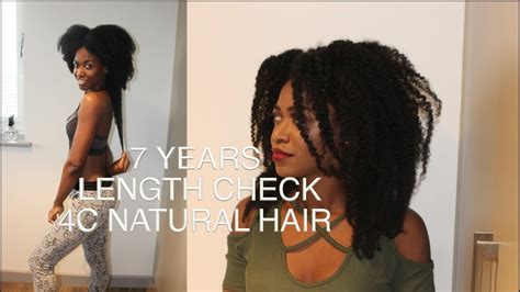 4c natural hair growth and moisture retention tips. 7 Years Length Check | 4C Natural Hair Growth - YouTube