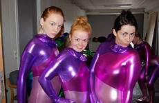 spandex january catsuits