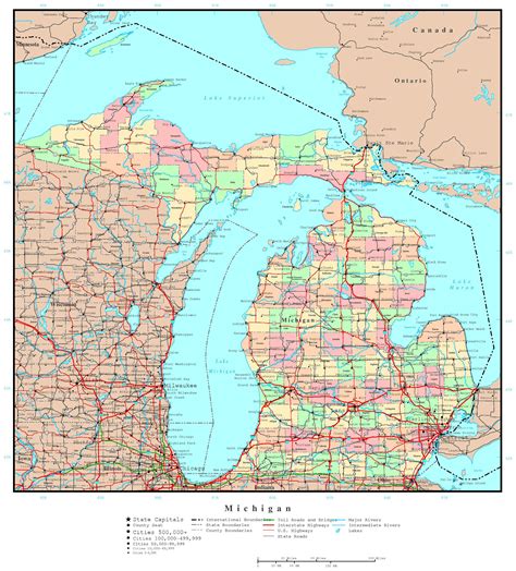 To severely limit immigration into the united states. City Map Of Michigan State