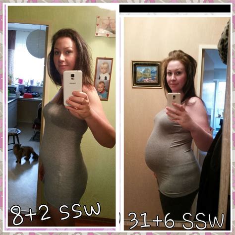 Auch wenn es von tag zu tag in deinem bauch enger wird, bewegt sich dein baby dennoch sehr gerne. Babybäuche • 31. bis 36. SSW ( 7./8./9. Monat) - 9monate.de