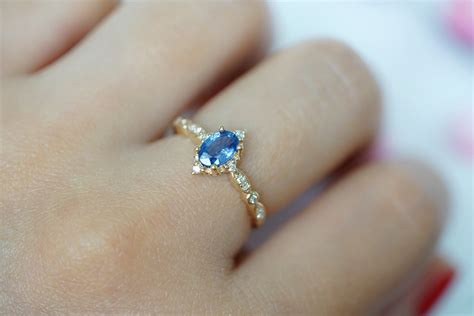 Find the perfect engagement ring. Vintage Blue Sapphire Engagement Ring - Diana - Sunday Island