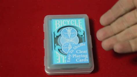 Bicycle hidden playing cards standard uspcc poker secret societies 1 deck usa. Bicycle Clear Plastic Deck Review - YouTube