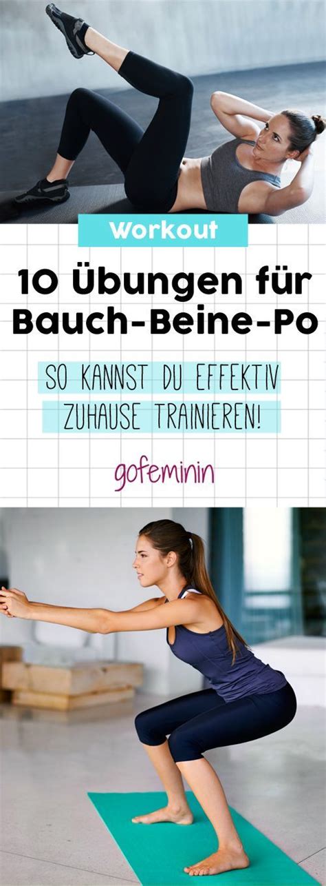 Die besten bauch beine po übungen für ihre gute fitness für zu hause in bildern und anleitung. Pin auf sports