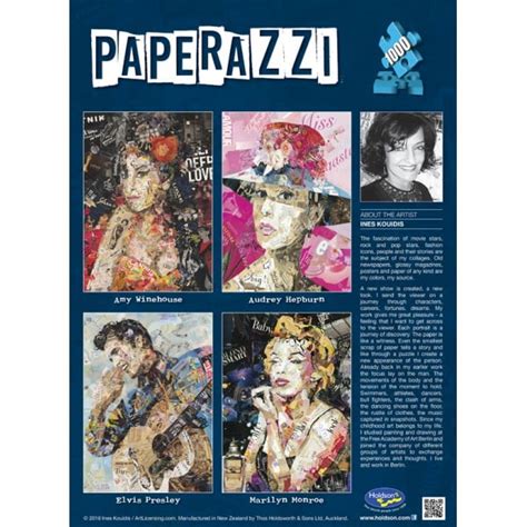 Crossword answers to these puzzles: Elvis Presley Paperazzi 1000 PC Holdson Jigsaw Puzzle