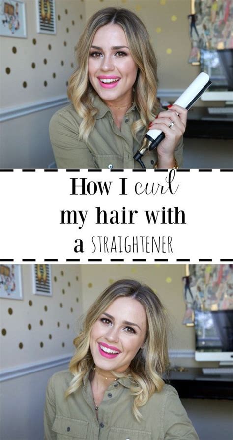 With a hair straightener being the tool of choice for many when it comes to getting the most luscious curls, it seems there's definitely a knack to getting it the smaller the piece of hair the more defined the curl, the bigger the piece of hair the looser it will be. How I curl my hair with a straightener | Curl hair with ...
