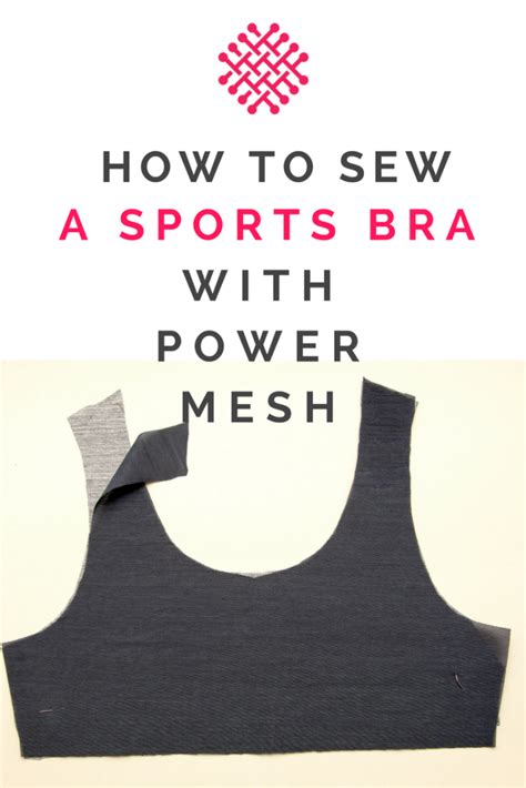 Sewing for plus size children. Sewing a sports bra with power mesh lining - The Last Stitch