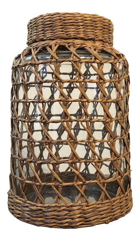 If you've been searching for glass canisters, look no further! Basket Weave Lidded Glass Jar Canister | Glass spice jars ...