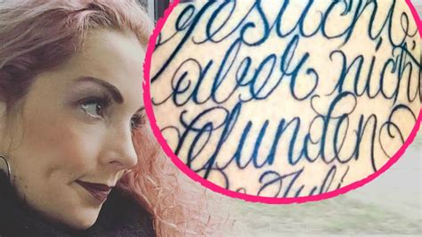 Eine schlagzeile die cindys leben verändert. Cindy hat jetzt ein "Hochzeit auf den ersten Blick"-Tattoo ...