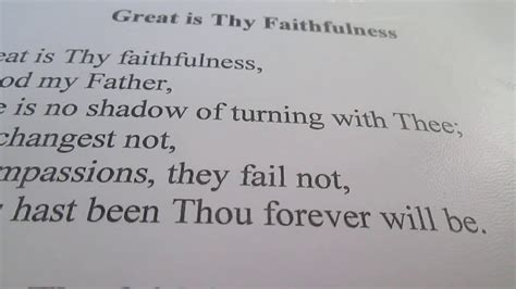 There is no shadow of turning with thee; Great is thy faithfulness (with lyrics) - YouTube