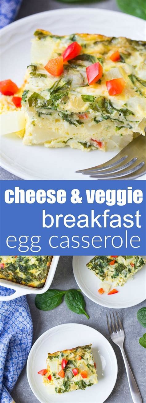 Because this casserole uses simple, hearty, and healthy ingredients it's also easy to change up and add more to. A hearty vegetarian breakfast casserole that's perfect for brunch! This Potato, Spi… | Veggie ...