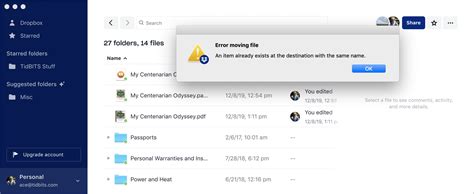 Alternatively, dropbox offers a desktop app that eases the process of file management. TipBITS: Replace a Shared Dropbox File without Changing ...