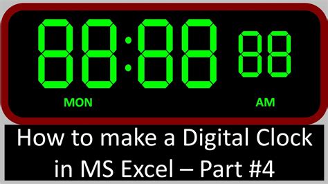 #digitalplannerstickers #howtodesignstickers #diystickers #digitalplanner #digitalplanning. How to make a realistic looking digital clock in MS Excel ...