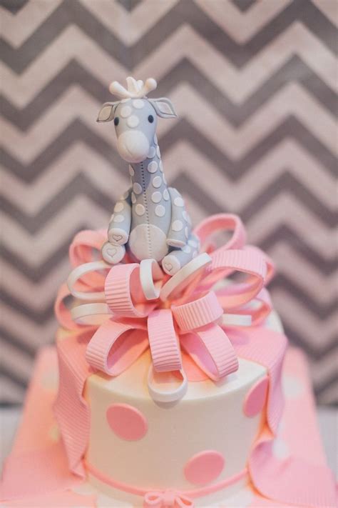 Little giraffe theme party planning ideas supplies. Pink Giraffe Shower Cake | Baby shower giraffe, Baby shower cakes girl, Giraffe baby shower theme