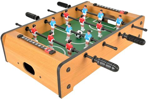 This super cute and fun mini foosball game has been easily installed out of an old shoe box, some wooden dowels and the clothe pins with lovely paint hues and paper covers on the box for a charming look. WIN.MAX Mini Foosball Table - Walyou
