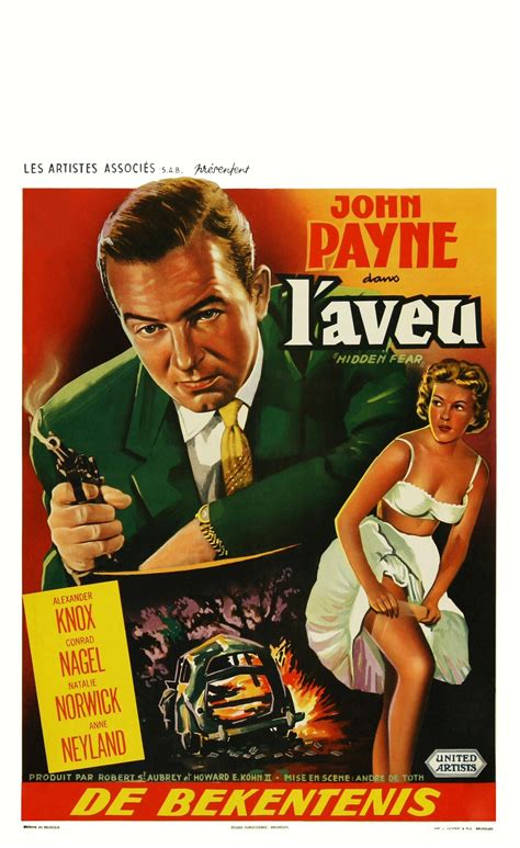 Download di mana filmnya bang? Hidden Fear (1957) | Film Noir - Crime | Pinterest | Film noir, John payne and Films