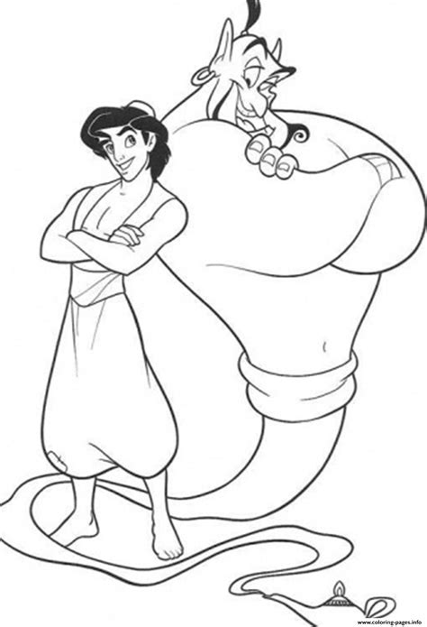 Disney world coloring pages best coloring pages adresebitkisel. Genie And Aladdin Free Disneyb42f Coloring Pages Printable