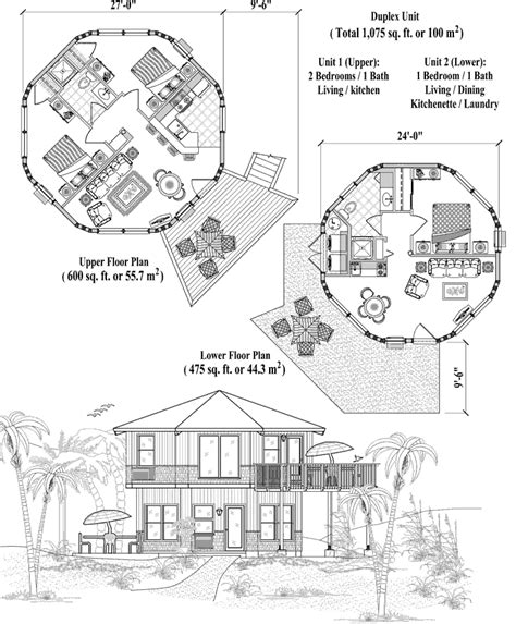 Two-Story Collection TS-0225 (1075 sq. ft.) 3 Bedrooms, 2 ...