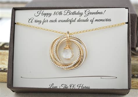 Maybe you would like to learn more about one of these? 80th Birthday necklace for mom and grandma, April ...
