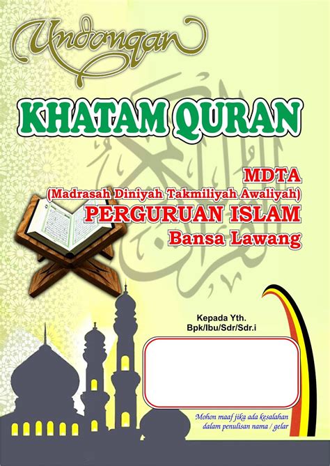 Dengan aplikasi ini, kita bisa membaca alquran di. 560+ Contoh Undangan Khatam Quran HD - Contoh Undangan