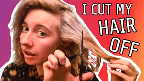 I didn't regret it, but no one could cut it as well as he did! I CUT OFF ALL MY HAIR | My DIY Short Haircut - YouTube