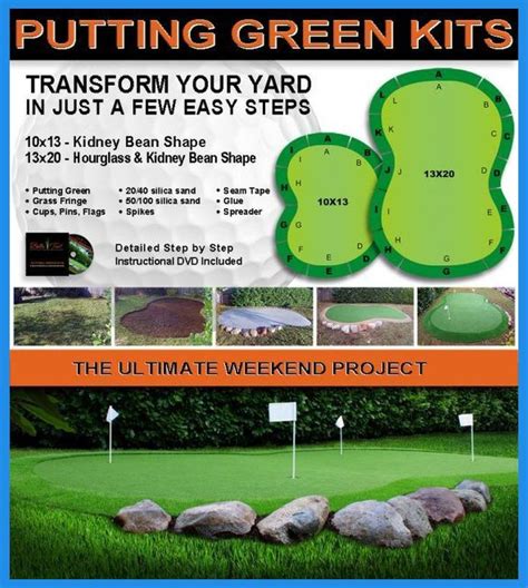 You can build a putting green from materials you buy separately or in a diy kit. putting green backyard - Google Search More | Diy Putting ...