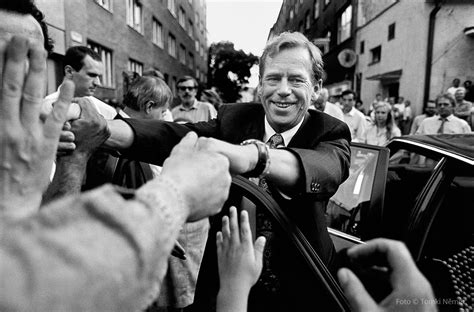 Playwright, essayist, poet, former dissident and 1st president of the czech. Václav Havel - Tomki Němec, Fotografie.