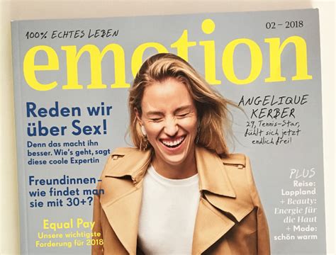 Read this biography to know her birthday, childhood, achievements, family life and other fun facts about her. Titelseite des Frauenmagazins "Emotion", Ausgabe 2/2018 ...