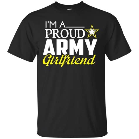 Womens Proud Army Girlfriend T Shirt - Military Girlfriend Shirt #MensT ...