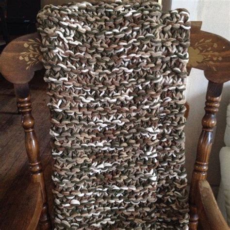 36 x 45 pattern sent to bev qualheim and used with permission from. Camouflage Blanket Knit Lap Blanket Rocking Chair Throw ...