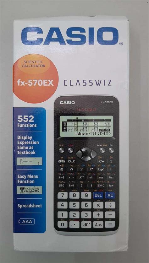 A great upgrade from my last 570, which had 7 years of abuse. Casio Scientific FX-570EX Classwiz Calculator 100% ...