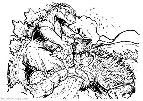 You might also be interested in coloring pages from godzilla, king kong categories. Godzilla Coloring Pages Godzilla vs Anguirus - Free ...