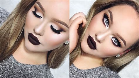 Nikkie tutorials is the queen of makeup transformations, and her latest the goal of the look is to make one eye seem as if it is upside down. Extreme Cat Eyes & CHOCOLATE Lips Glam Holiday Makeup ...