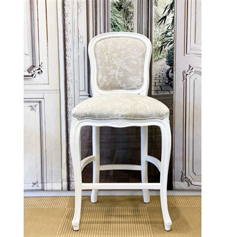 The kitchen at willow farm homestead is a gathering space for the whole family. French Painted Kitchen Stool with Linen | French ...