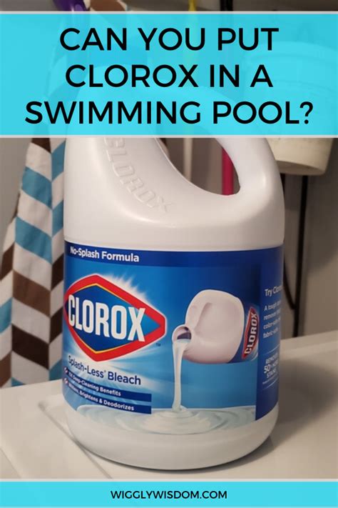 Not sure you can manage that? Can you put Clorox in a Swimming Pool? in 2020 | Swimming ...