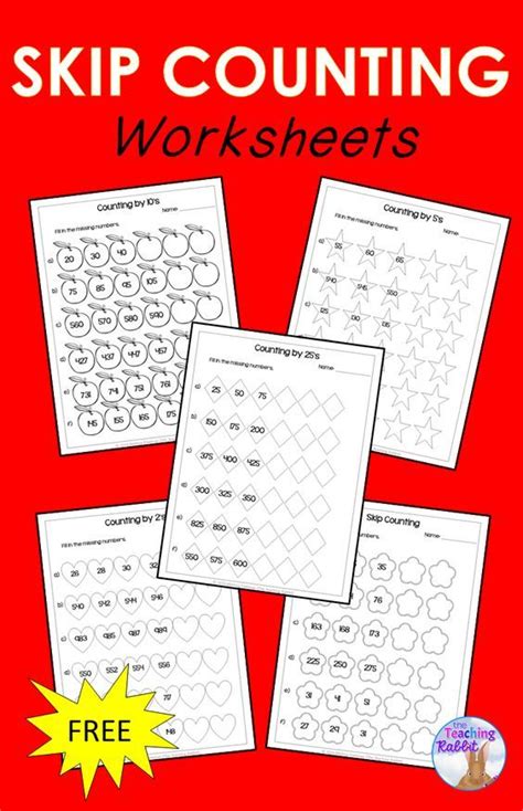Oct 12 by jenny leave a comment. Skip Counting Worksheets | Skip counting, First grade ...