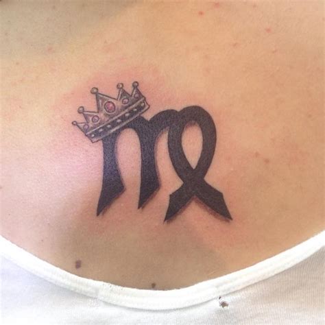 There's a reason why zodiacs are one of the evergreen themes of tattoos. cool-zodiac-virgo-with-king-crown-tattoo-designs | Fashion ...