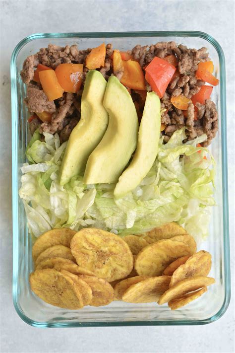 Pat dry with paper towels. Whole30 Plantain Taco Bowl Meal Prep | Wholesome food ...
