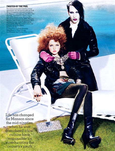 Maybe you would like to learn more about one of these? MARILYN MANSON — Lily Cole & Marilyn Manson by Miles ...