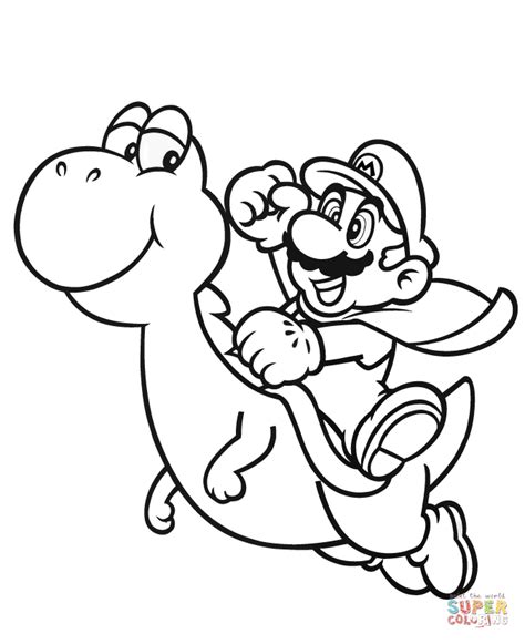 This character is green and wears orange shoes. Mario Bros Yoshi Coloring Pages_ at GetDrawings | Free ...