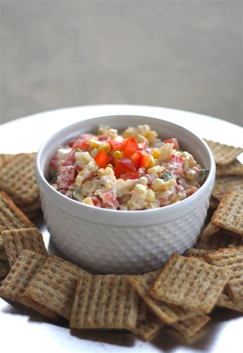 It is really easy to throw together, and really hard to stop eating! Skinny Poolside Dip - TGIF - This Grandma is Fun