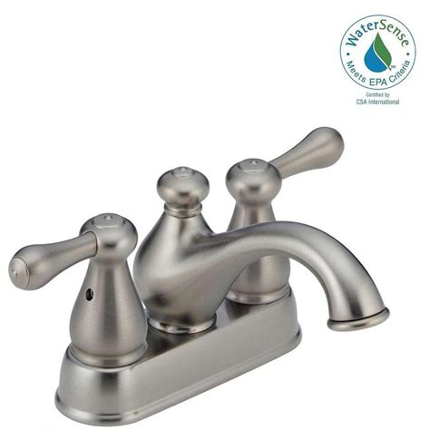 Although you will have to deal with some mess in the beginning, this type of project can be a lot of fun. Delta Leland 4 in. Centerset 2-Handle Bathroom Faucet in ...