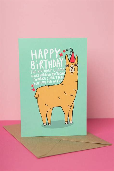 ( 0.0 ) out of 5 stars current price $12.99 $ 12. Birthday Llama A6 Card Lama Animal Card Funny Greeting ...