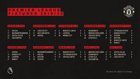 Manchester united fixtures tab is showing last 100 football matches with statistics and manchester united performance & form graph is sofascore football livescore unique algorithm that. Manchester United All Premier League Fixtures