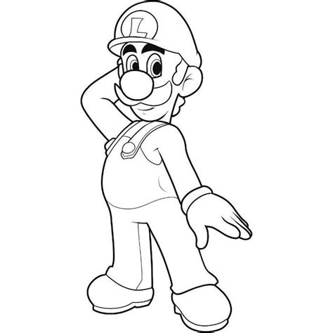 A video game with mario and goomba. Mario And Luigi Coloring Pages To Print - Coloring Home
