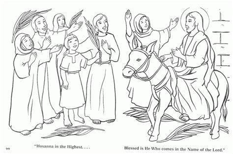 While the children color their palm sunday coloring pages, you can explain that catholics still make a procession and bless palms at the palm sunday mass. Coloring Pages For Palm Sunday - Coloring - Coloring Home