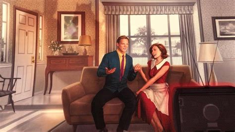Marvel's wandavision finale image sees wanda, vision, billy and tommy preparing for action 01 march 2021 | flickeringmyth. Marvel's WANDAVISION Poster Is Full of Secrets - Nerdist