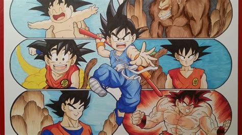 Goku is the protagonist of the film dragon ball: Drawing The Evolution of Goku | Part 1 | GIVEAWAY | Anime dragon ball, Dragon ball z, Goku drawing
