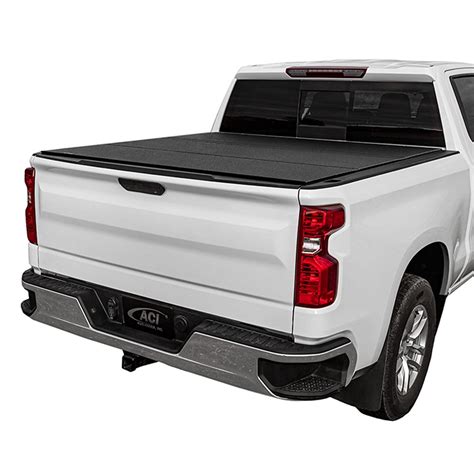 The panels are usually stored at the front of the pickup truck bed. LOMAX™ Matte Black Hard Tri-Fold Bed Tonneau Cover (2016 ...