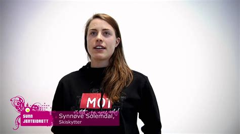 Add a bio, trivia, and more. Synnøve Solemdal om å trene på å spise - YouTube